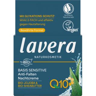 lavera Nachtcreme Anti-Falten Q10, 50 ml Tiegel