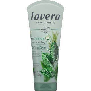lavera Duschpeeling Purify me, 200 ml Tube