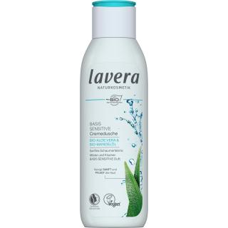 lavera Cremedusche Basis Sensitive, 250 ml Flasche