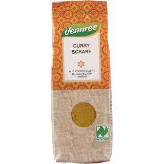 dennree Curry, scharf, 55 gr Packung -Naturland-