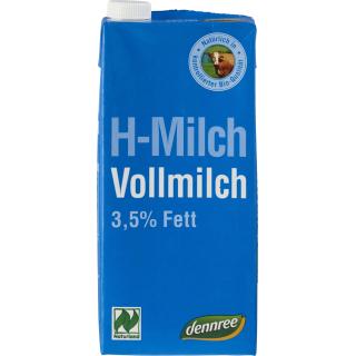 dennree H-Milch, 1 ltr Packung Naturland