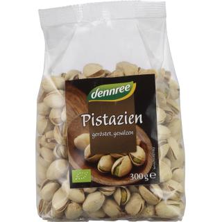 dennree Pistazien mit Schale, geröstet & gesalzen,
