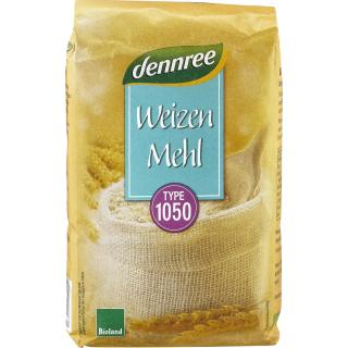 dennree Weizenmehl Type 1050, 1kg Packung