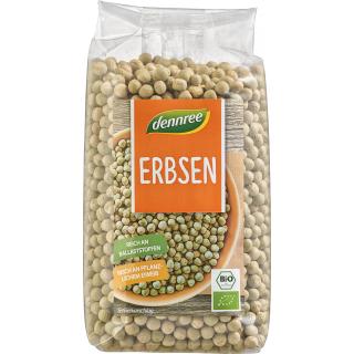 dennree Erbsen ganz, 500 gr Packung