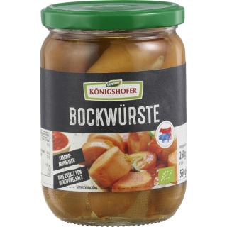 Königshofer Bockwürste, 540 g Glas (260 gr)