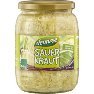 dennree Sauerkraut, 680 gr Glas (650 gr)