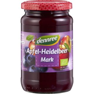 dennree Apfel-Heidelbeermark, 360 gr Glas
