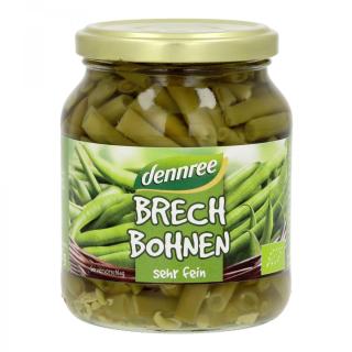 dennree Brechbohnen, 340 g Glas