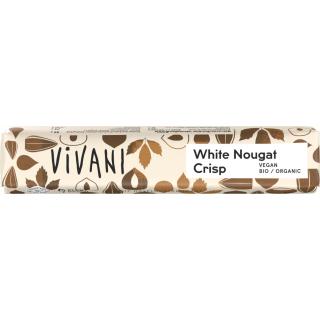Vivani White Nougat Crisp Schokoriegel mit Reisdri