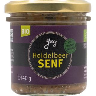 Georg Heidelbeer-Senf mit Bärlauch, 140 g Glas
