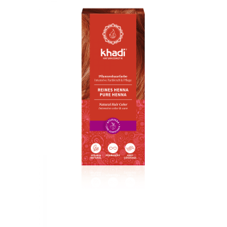 Khadi Pflanzenhaarfarbe Reines Henna, 100 gr Packu