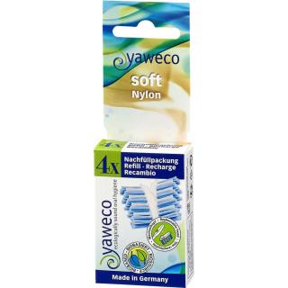 yaweco Zahnbürstenköpfe Nylon soft, 4 St Packung