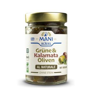 Grüne & Kalamata al Naturale, entsteint, SB,Bläuel