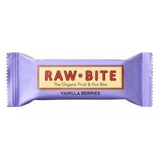 RAW BITE Fruchtriegel Vanilla Berries, 50 gr Stück