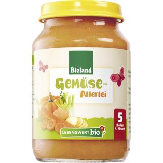 Lebenswert bio Gemüseallerlei, 190 gr Glas