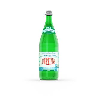 Lauretana Mineralwasser mild, 1 ltr Flasche
