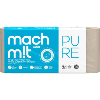 Wepa Mach mit Toilettenpapier, 4-lagig, 130 Blatt,