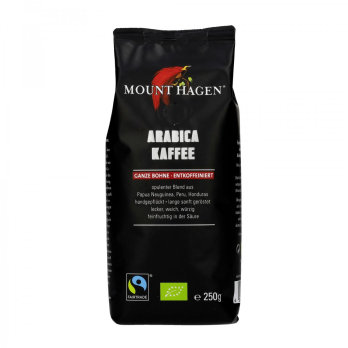 Mount Hagen Röstkaffee,ganze Bohne, entkoffeiniert