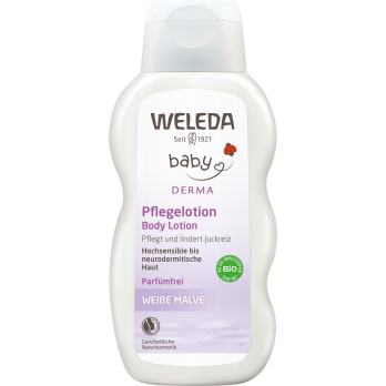 Weleda Weiße Malve Pflegelotion, 200 ml Flasche