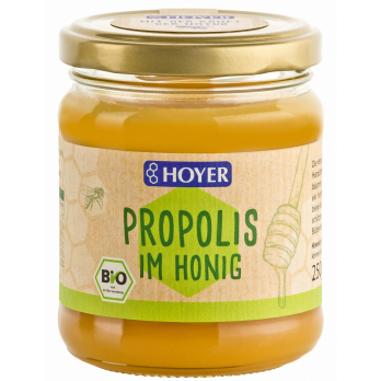 Hoyer Propolis im Honig, 250 gr Glas