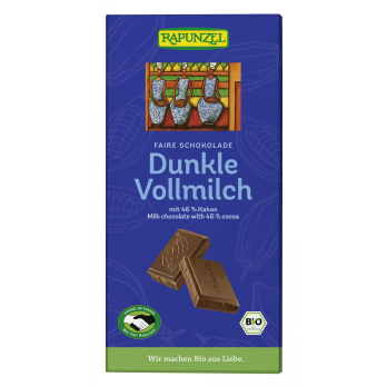 Rapunzel  Dunkel Vollmilch Schokolade 46% HIH, 100