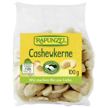 Rapunzel Cashewkerne ganz HIH, 100 gr Packung