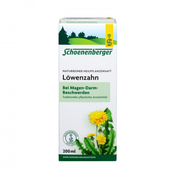 Schoenenberger Löwenzahn-Saft, 200 ml Flasche