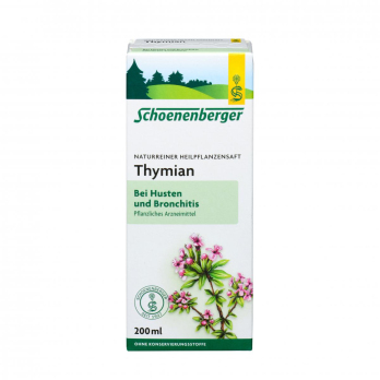 Schoenenberger Thymian-Saft, 200 ml Flasche