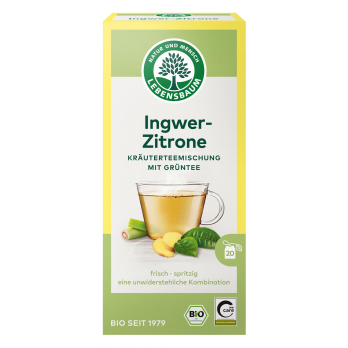 Lebensb Grüntee Ingwer - Zitrone, 2 gr, 20 Btl Pac