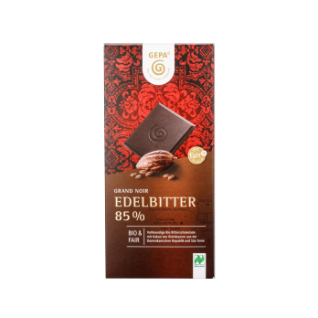 Gepa Grand Noir Edelbitter 85%, 100 gr Stück