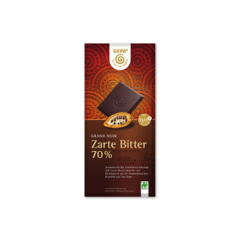 Gepa Grand Noir Zarte Bitter 70%, 100 gr Stück