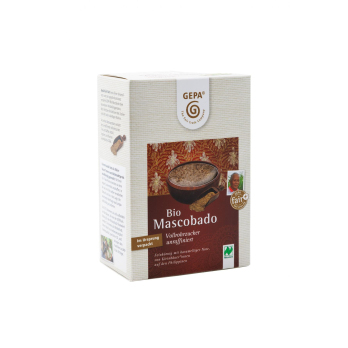 Gepa Mascobado Vollrohrzucker, 0,5 kg Packung