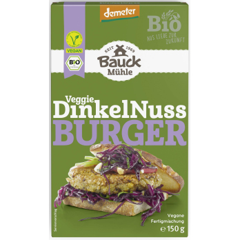 Bauck Hof Dinkel Nuss-Burger Demeter, 150 gr Stück