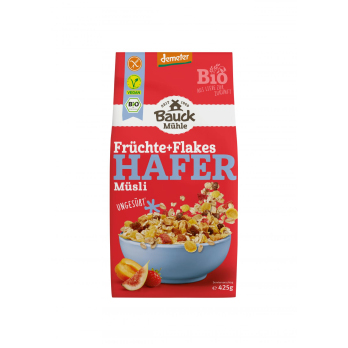 Bauckhof Hafer Müsli Früchte+Flakes glutenfrei