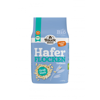Bauck Hof Haferflocken Großblatt, 475 gr Packung -