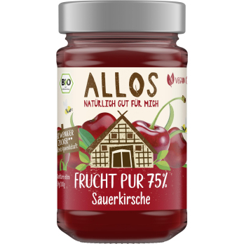 Allos Frucht Pur Sauerkirsche, 250 gr Glas -75% Fr