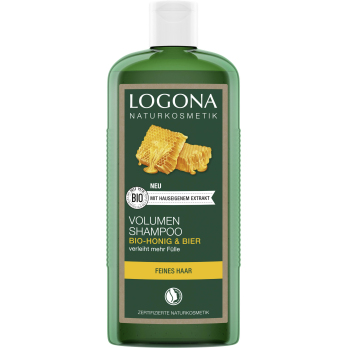 Logona Volumen Shampoo Bier-Honig, 250 ml Flasche