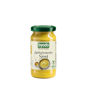byodo Mittelscharfer Senf, 200 ml Glas