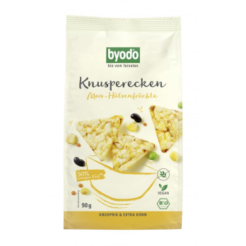 byodo Knusperecken Mais-Hülsenfrüchte, 90 gr Packu