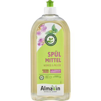 Alma Win Spülmittel Wildrose-Melisse, 1 ltr Flasch