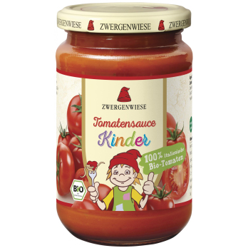 Zwergenwiese Kinder Tomatensauce, 340 ml Glas
