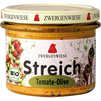 Zwergenwiese Tomate-Olive Streich, 180 gr Glas