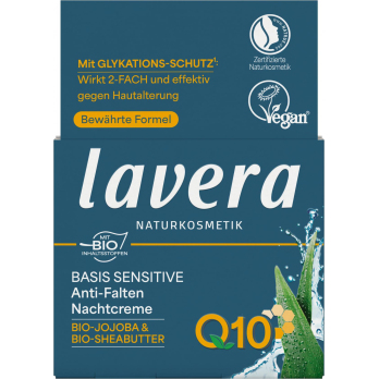 lavera Nachtcreme Anti-Falten Q10, 50 ml Tiegel