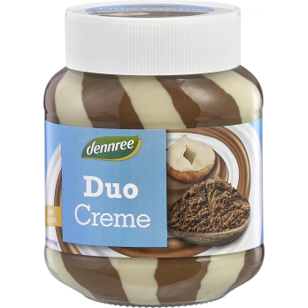 dennree Milch- & Nuss-Nougat-Duo-Creme, 400 gr Gla