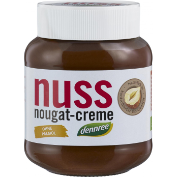 dennree Nuss Nougat Creme, 400 gr Glas -13% Haseln