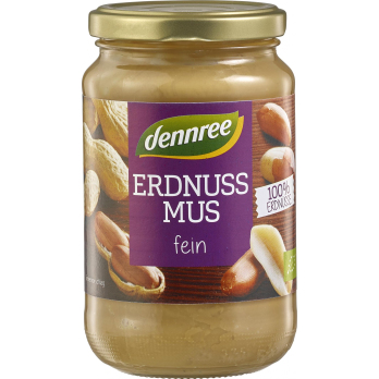 dennree Erdnussmus, 350 gr Glas