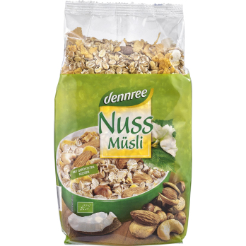 dennree Nuss Müsli, 750 gr Packung