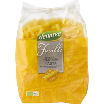 dennree Mais-Reis-Fusilli, 500 gr Packung -glutenf