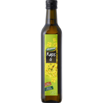 dennree Rapsöl, nativ kalt gepresst, 0,5 ltr Flasc