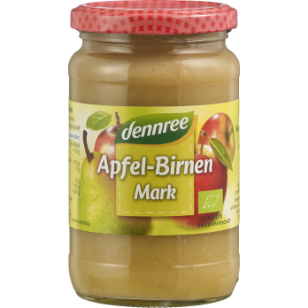 dennree Apfel-Birnenmark, 360 gr Glas